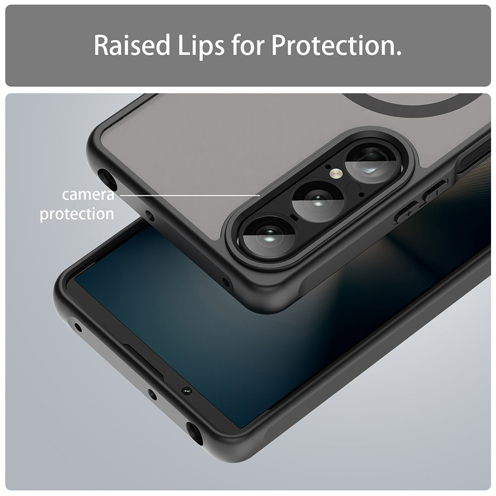 MagSafe Case for Sony Xperia 1 VII, Techsuit, HaloFrost II, Black