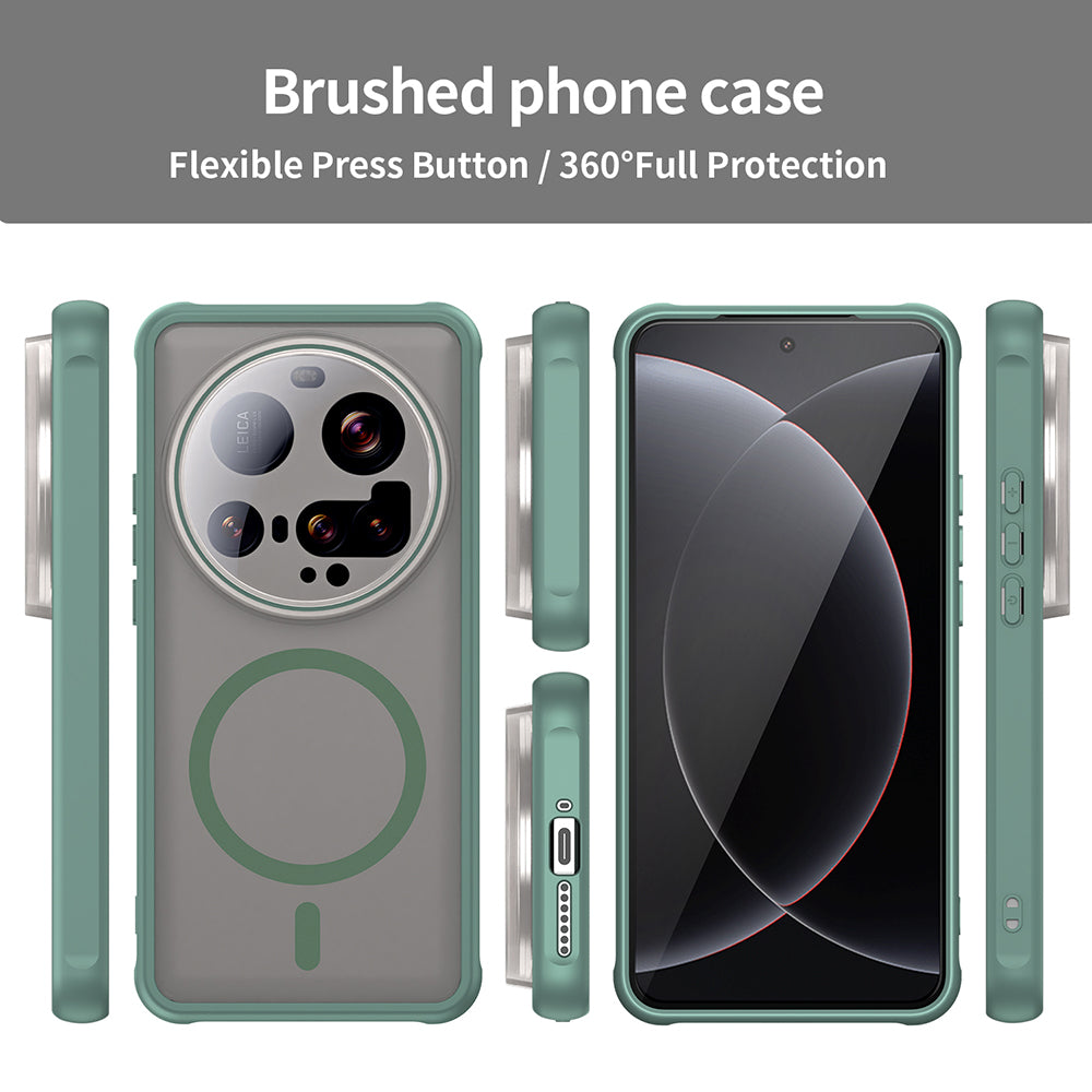 MagSafe Case for Xiaomi 15 Ultra, Techsuit, HaloFrost II, Green