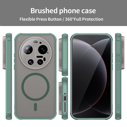 MagSafe Case for Xiaomi 17 Ultra, Techsuit, HaloFrost II, Green