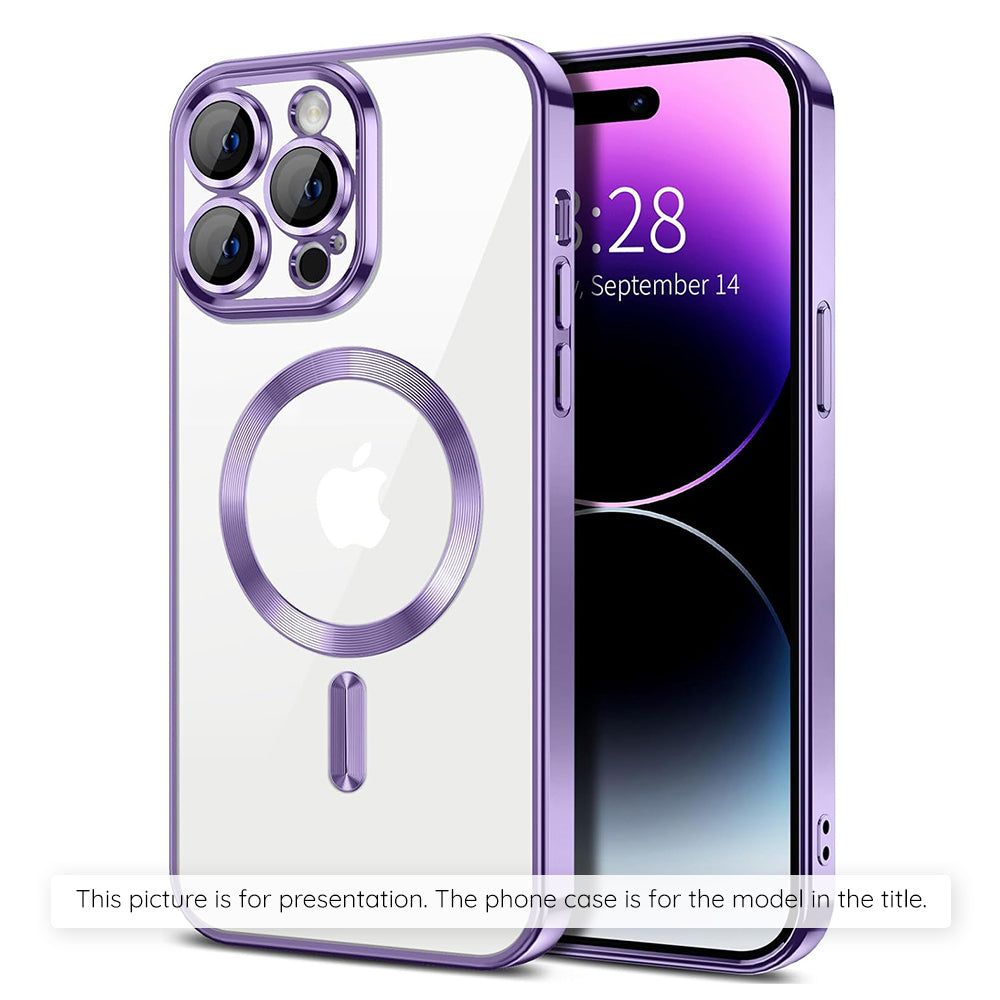 MagSafe Case for Xiaomi 17T, Techsuit, Luxury Crystal, Light Purple