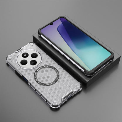 MagSafe Case for Xiaomi Poco C75 / Redmi 14C, Techsuit, HoneyComb Shield, White