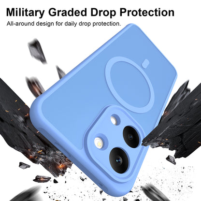 MagSafe Case for Xiaomi Poco X8 Pro Max, Techsuit, HaloFrost II, Blue