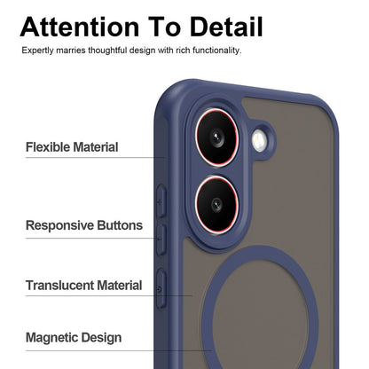 MagSafe Case for Xiaomi Poco X8 Pro, Techsuit, HaloFrost II, Navy Blue
