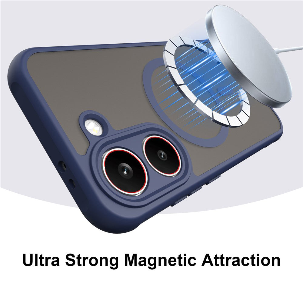 MagSafe Case for Xiaomi Poco X8 Pro, Techsuit, HaloFrost II, Navy Blue