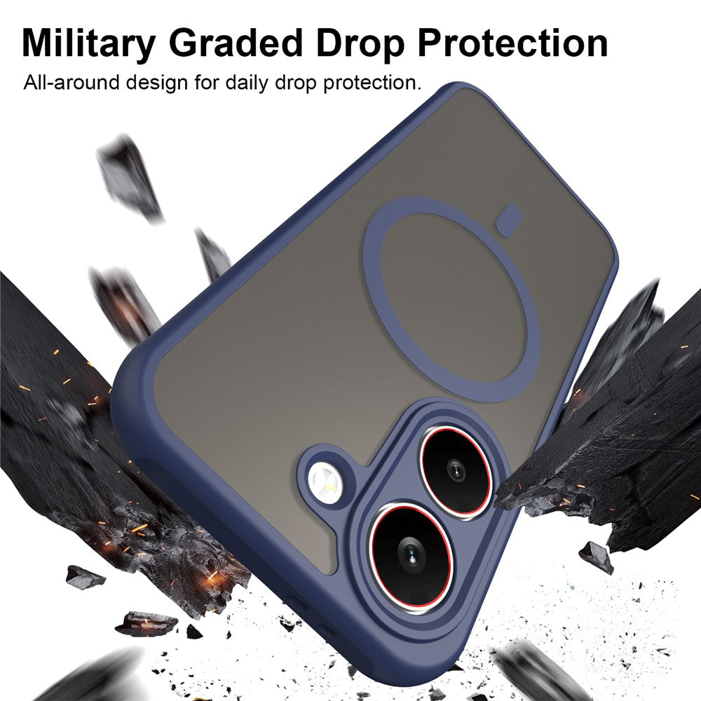 MagSafe Case for Xiaomi Poco X8 Pro, Techsuit, HaloFrost II, Navy Blue