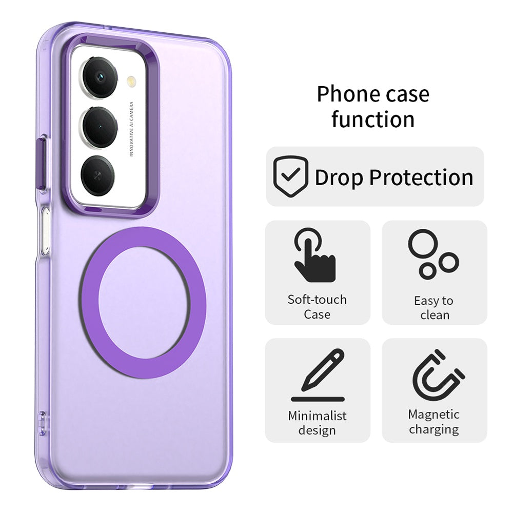 MagSafe Case for Xiaomi Redmi 15 5G / 15 4G, Techsuit, CandyCase, Purple