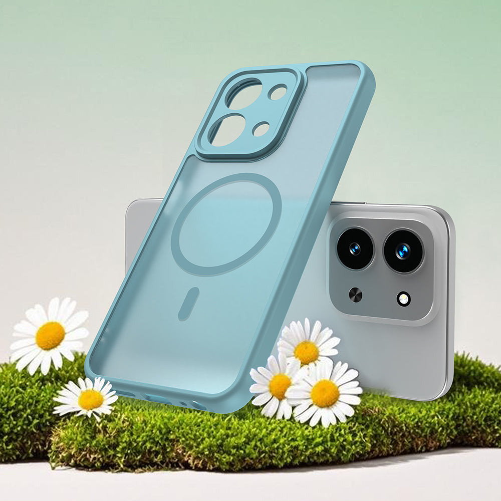 MagSafe Case for Xiaomi Redmi 15C 5G / 15C 4G, Techsuit, HaloFrost II, Light Green