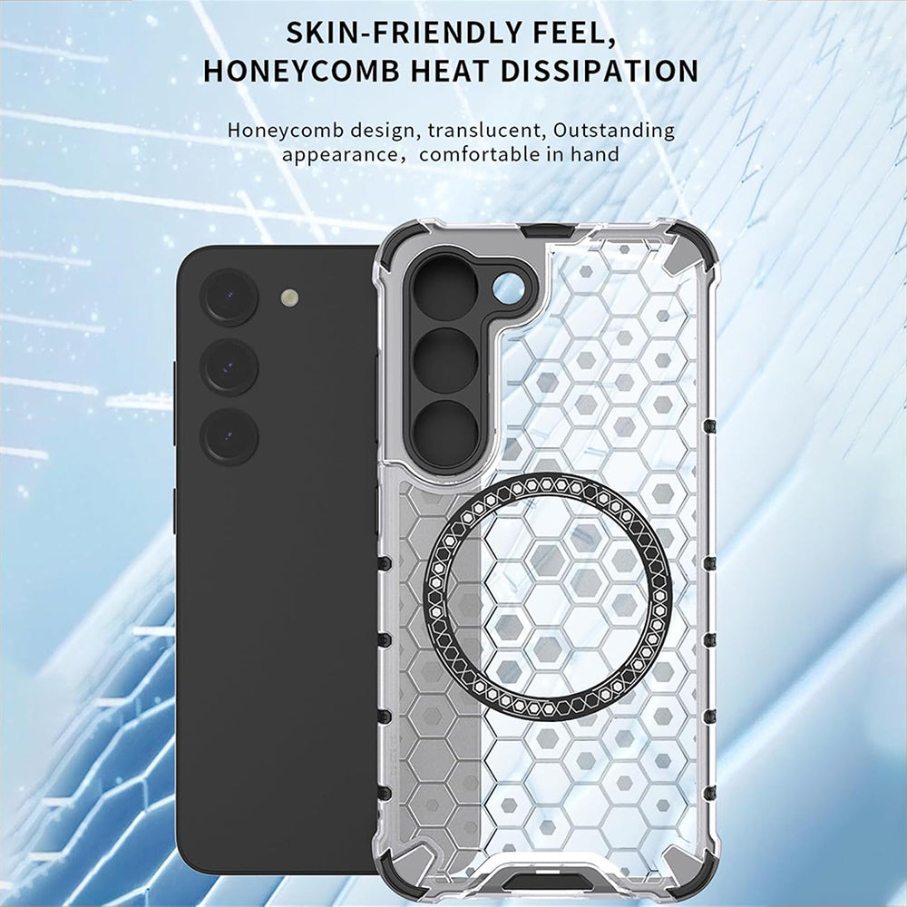MagSafe Case for Xiaomi Redmi A3x / A3, Techsuit, HoneyComb Shield, White