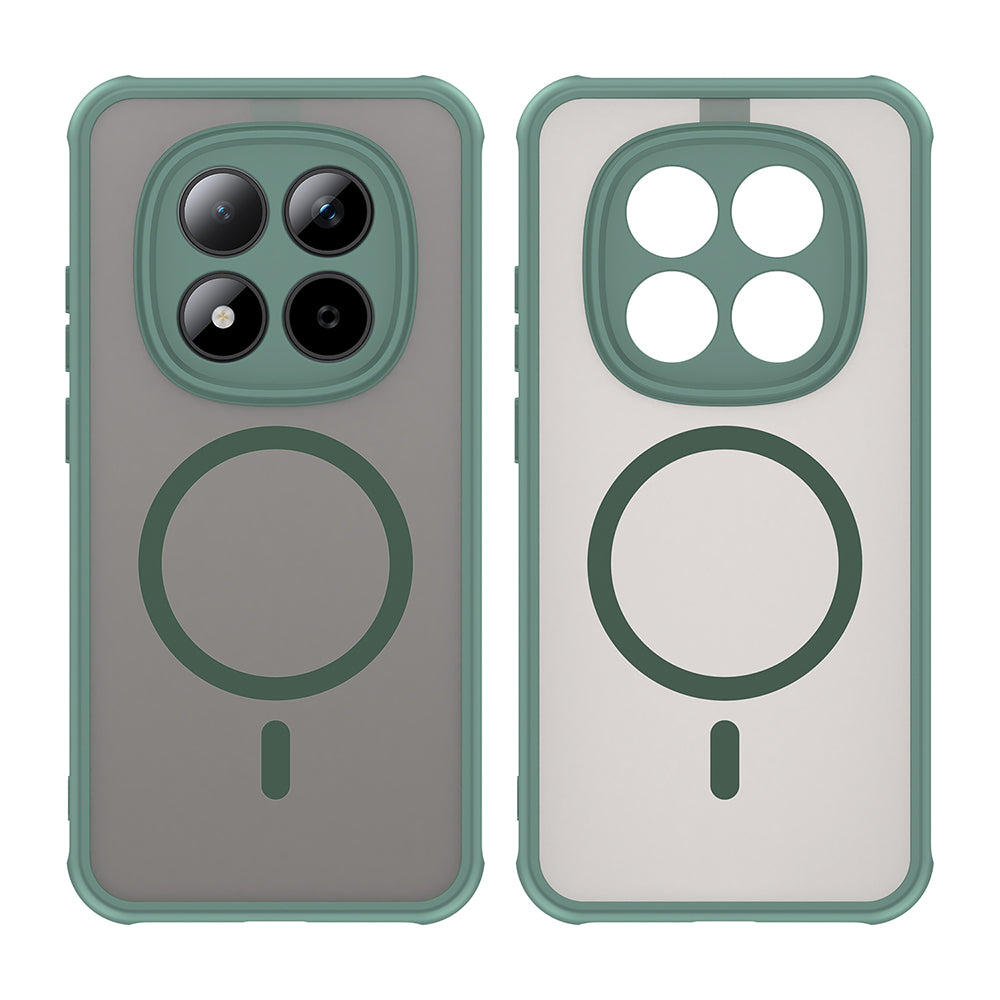 MagSafe Case for Xiaomi Redmi Note 15 Pro 5G, Techsuit, HaloFrost II, Green