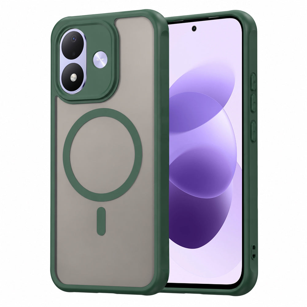 MagSafe Case for Xiaomi Redmi Note 17 4G / Note 17 5G, Techsuit, HaloFrost II, Green