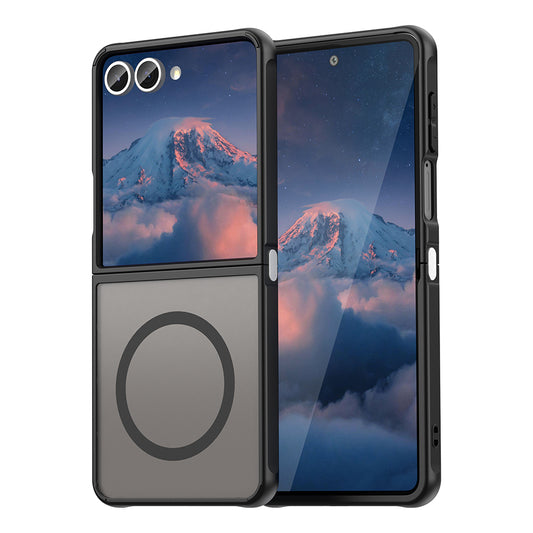 MagSafe Case for Samsung Galaxy Z Flip7 F766, Techsuit, HaloFrost II, Black