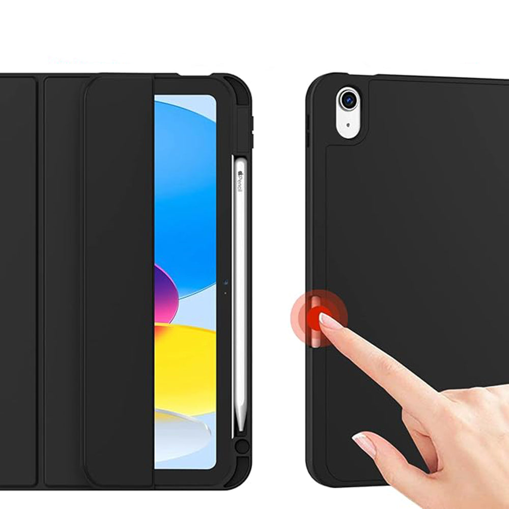 Case for Apple iPad (2025) / (2022), Techsuit, Flex Trifold, Black