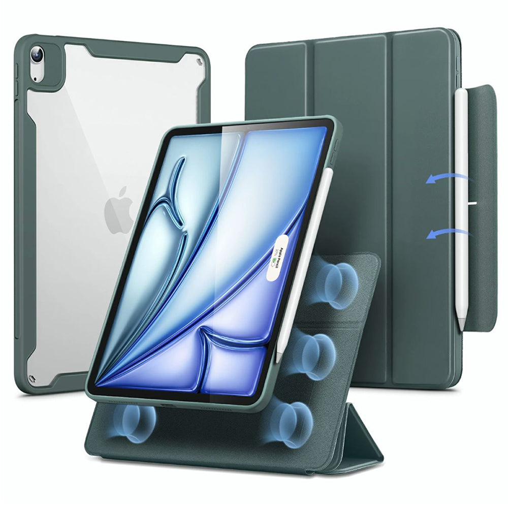 Case for Apple iPad Air 11 (2026) / iPad Air 11 (2025) / Air 11 (2024) / Air (2022) / Air (2020), ESR, Rebound Hybrid, Satin Green
