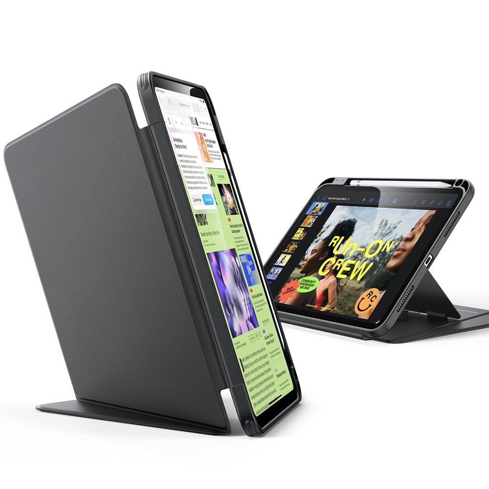 Case for Apple iPad Pro 11 (2024), ESR, Flip Hybrid with Pencil Holder, Black