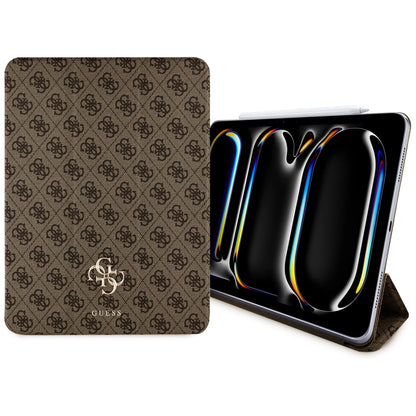 Case for Apple iPad Pro 13 (2024), Guess, 4G Big Logo, Brown