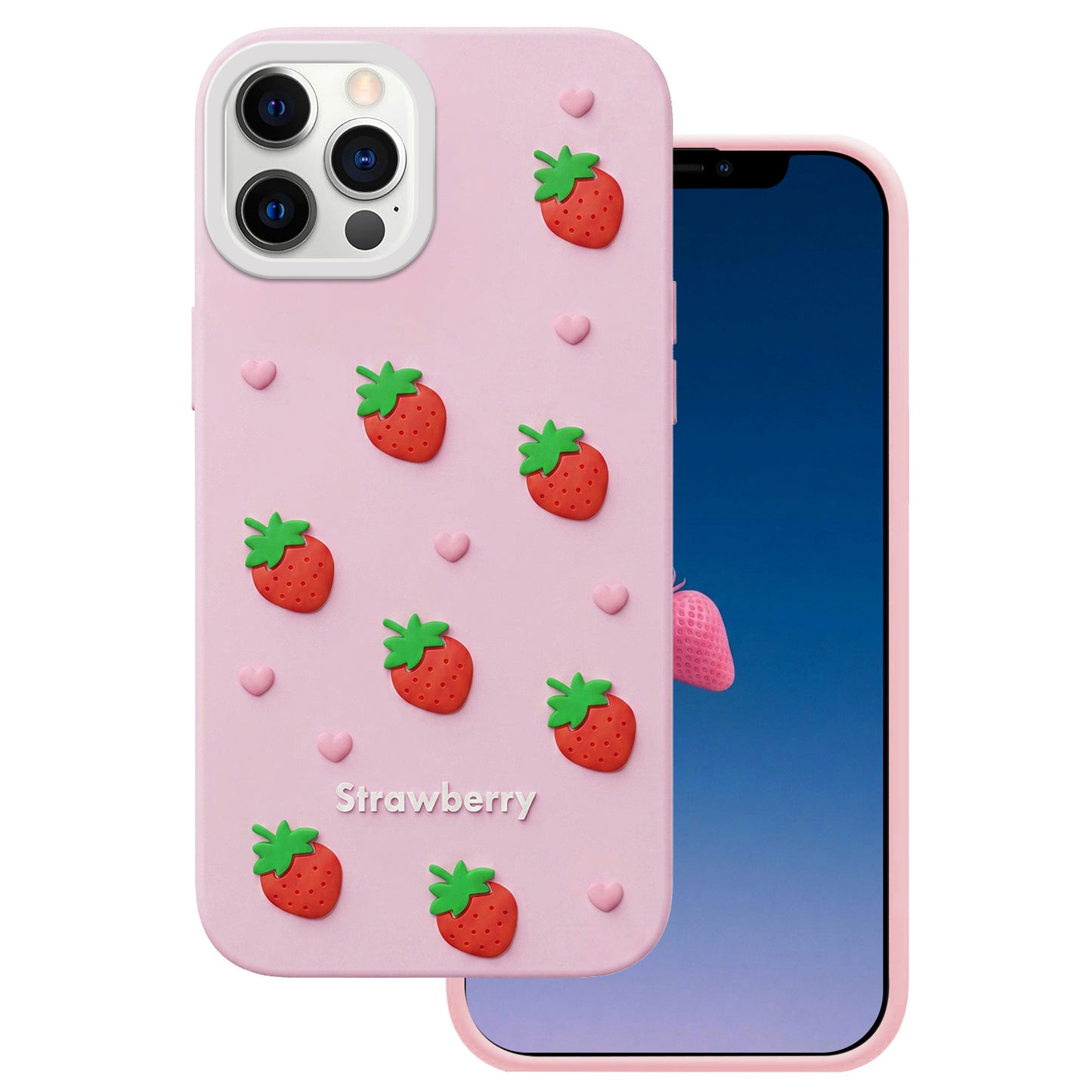 Case for Apple iPhone 16 Pro Max, OEM, Strawberry, Pink