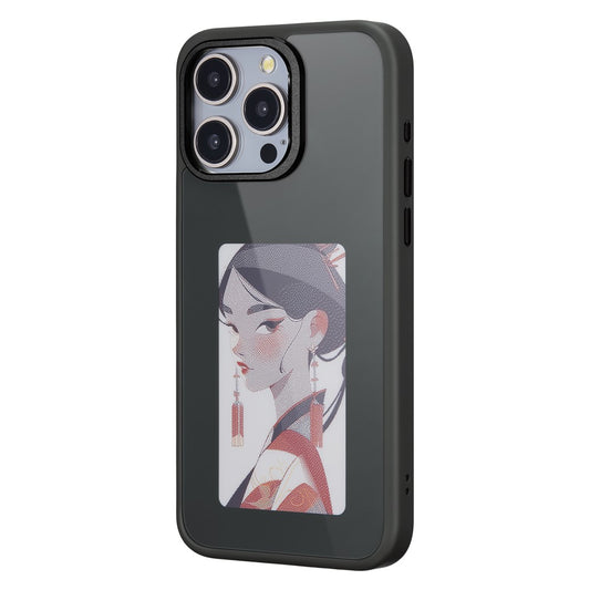 Case for Apple iPhone 14 Pro, OEM, Customized E-Ink Display, Black