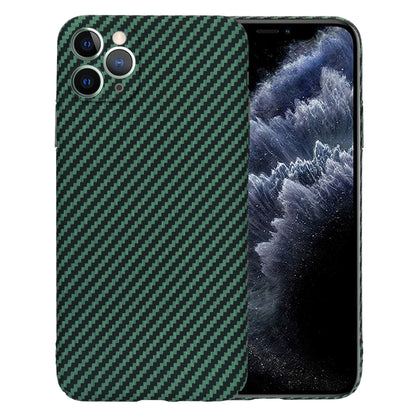 Case for Apple iPhone 11 Pro Max, Techsuit, Carbonite FiberShell, Green