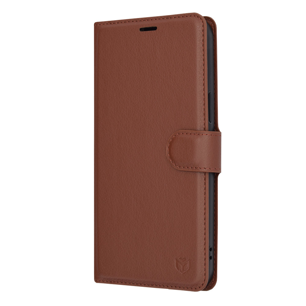Case for Apple iPhone 12 Pro Max, Techsuit, Leather Folio, Brown