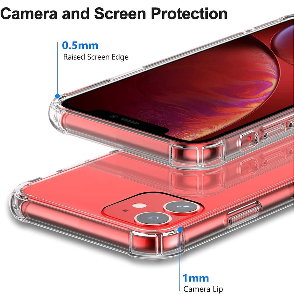 Case for Apple iPhone 12, Techsuit, Shockproof Clear, Transparent