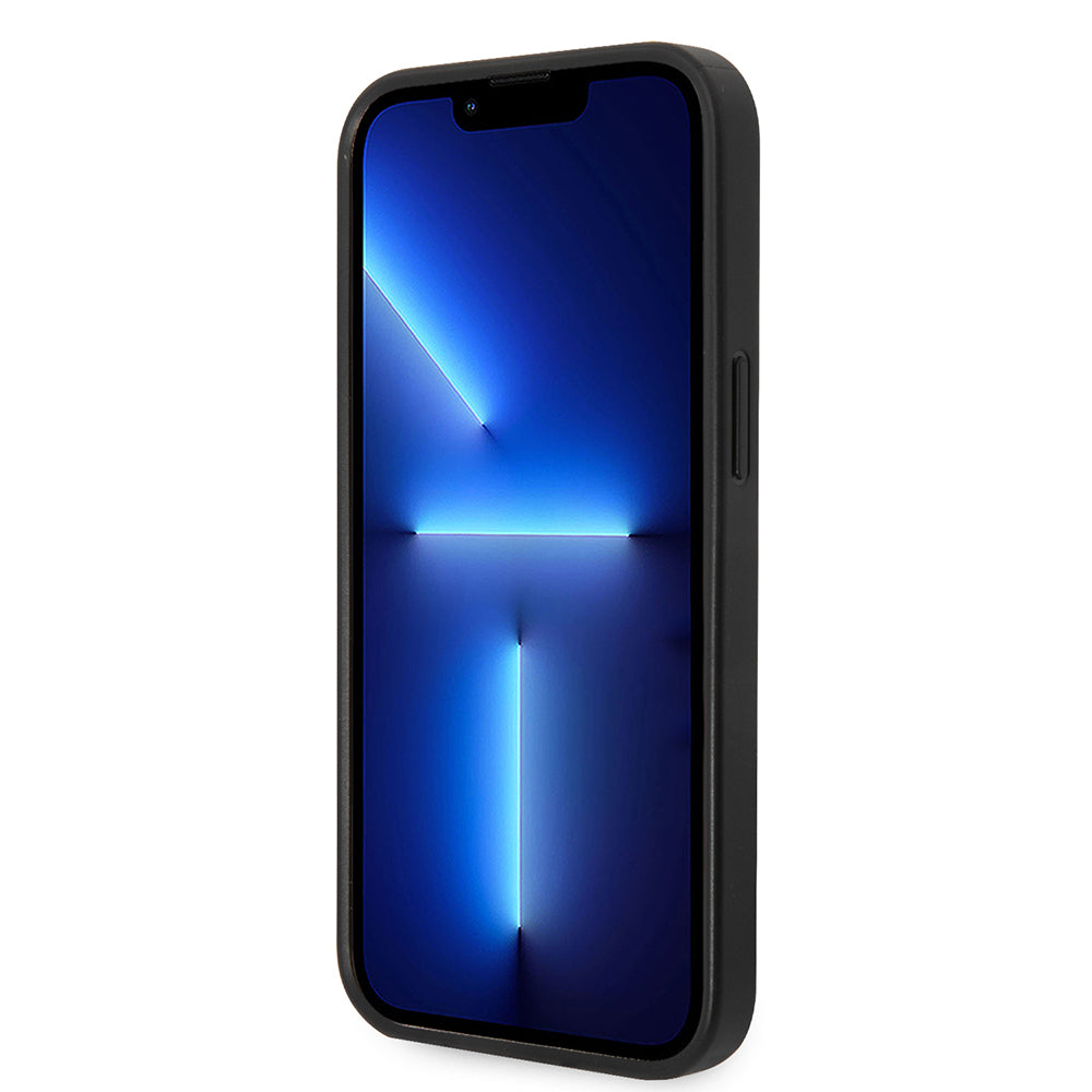 Case for Apple iPhone 14 Plus, Karl Lagerfeld, Saffiano Choupette's Head, Black