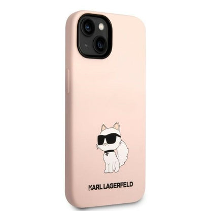 Case for Apple iPhone 14 Plus, Karl Lagerfeld, Choupette Silicone, Pink