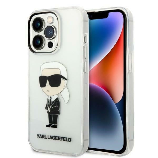 Case for Apple iPhone 14 Pro Max, Karl Lagerfeld, Ikonik Karl, Transparent