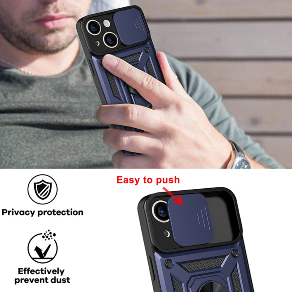 Case for Apple iPhone 14, Techsuit, CamShield, Blue