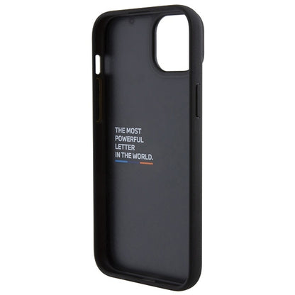 Case for Apple iPhone 15 Plus, BMW, Tricolor Stamp, Black
