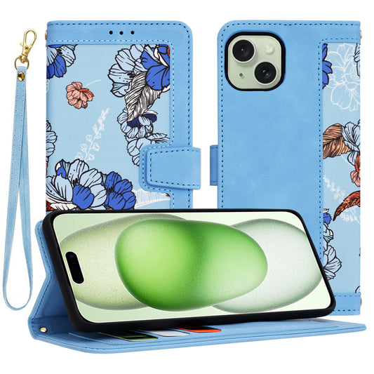 Case for Apple iPhone 15 Plus, Techsuit, FlipCraft, Blue