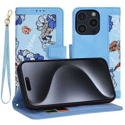 Case for Apple iPhone 15 Pro, Techsuit, FlipCraft, Blue