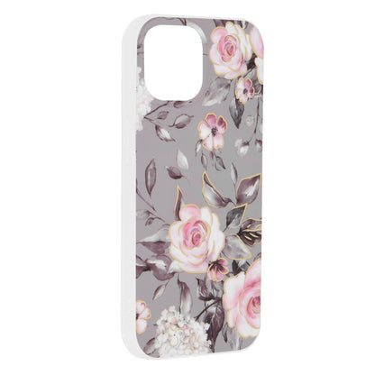 Case for Apple iPhone 15, Techsuit, Marble, Gray