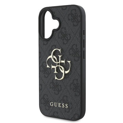 Case for Apple iPhone 16, Guess, 4G Big Logo, Black