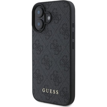 Case for Apple iPhone 16, Guess, 4G Classic, Black