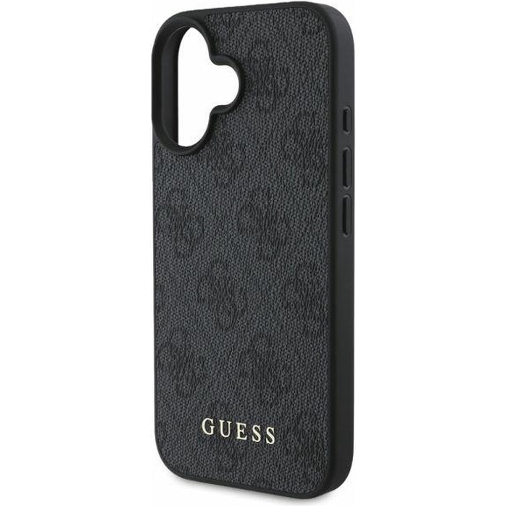 Case for Apple iPhone 16, Guess, 4G Classic, Black