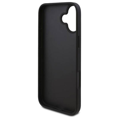 Case for Apple iPhone 16, Guess, 4G Triangle Logo, Black