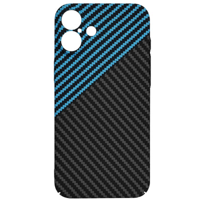 Case for Apple iPhone 16 Plus, Techsuit, Carbonite FiberShell, Black Blue