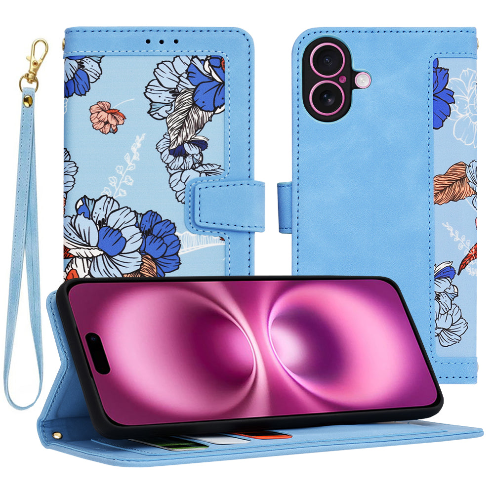 Case for Apple iPhone 16 Plus, Techsuit, FlipCraft, Blue