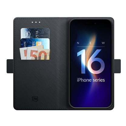 Case for Apple iPhone 16 Pro, 3MK, Wallet, Black