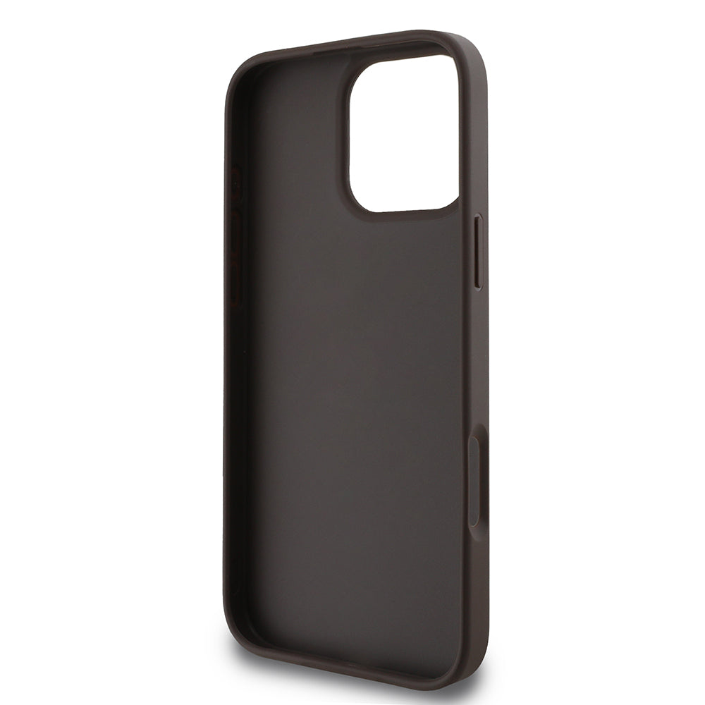 Case for Apple iPhone 16 Pro Max, Guess, 4G Classic, Black