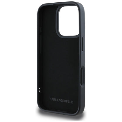 Case for Apple iPhone 16 Pro Max, Karl Lagerfeld, 3D Rubber Karl & Choupette, Black