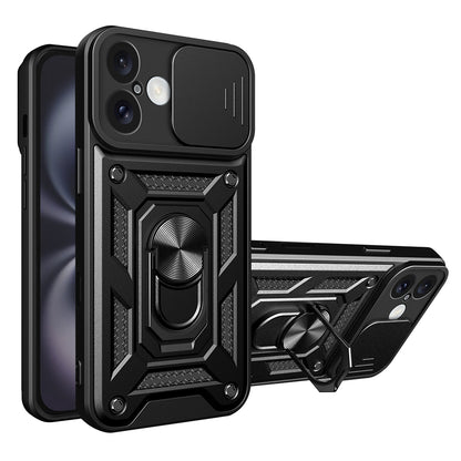 Case for Apple iPhone 16, Techsuit, CamShield, Black