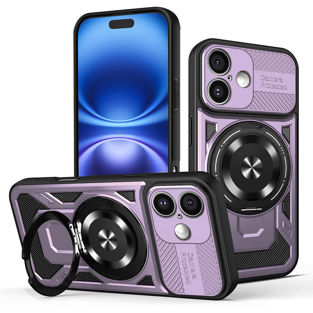 Case for Apple iPhone 16, Techsuit, RuggedCam, Purple