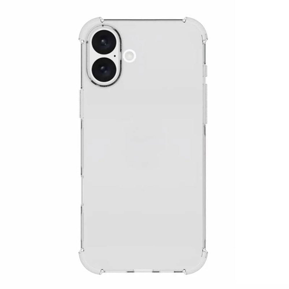 Case for Apple iPhone 16, Techsuit, Shockproof Clear (Big Lens Hole), Transparent