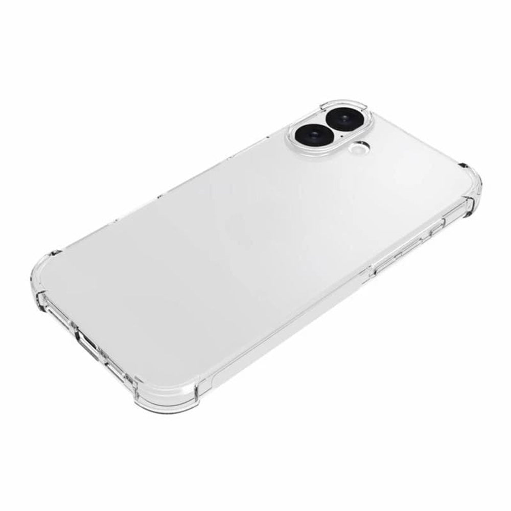 Case for Apple iPhone 16, Techsuit, Shockproof Clear (Big Lens Hole), Transparent