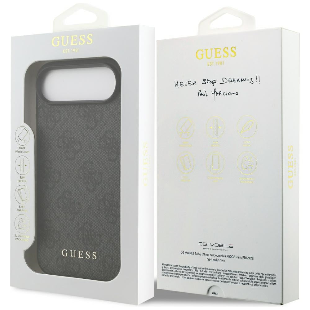 Case for Apple iPhone 17 Air, Guess, 4G Classic, Black