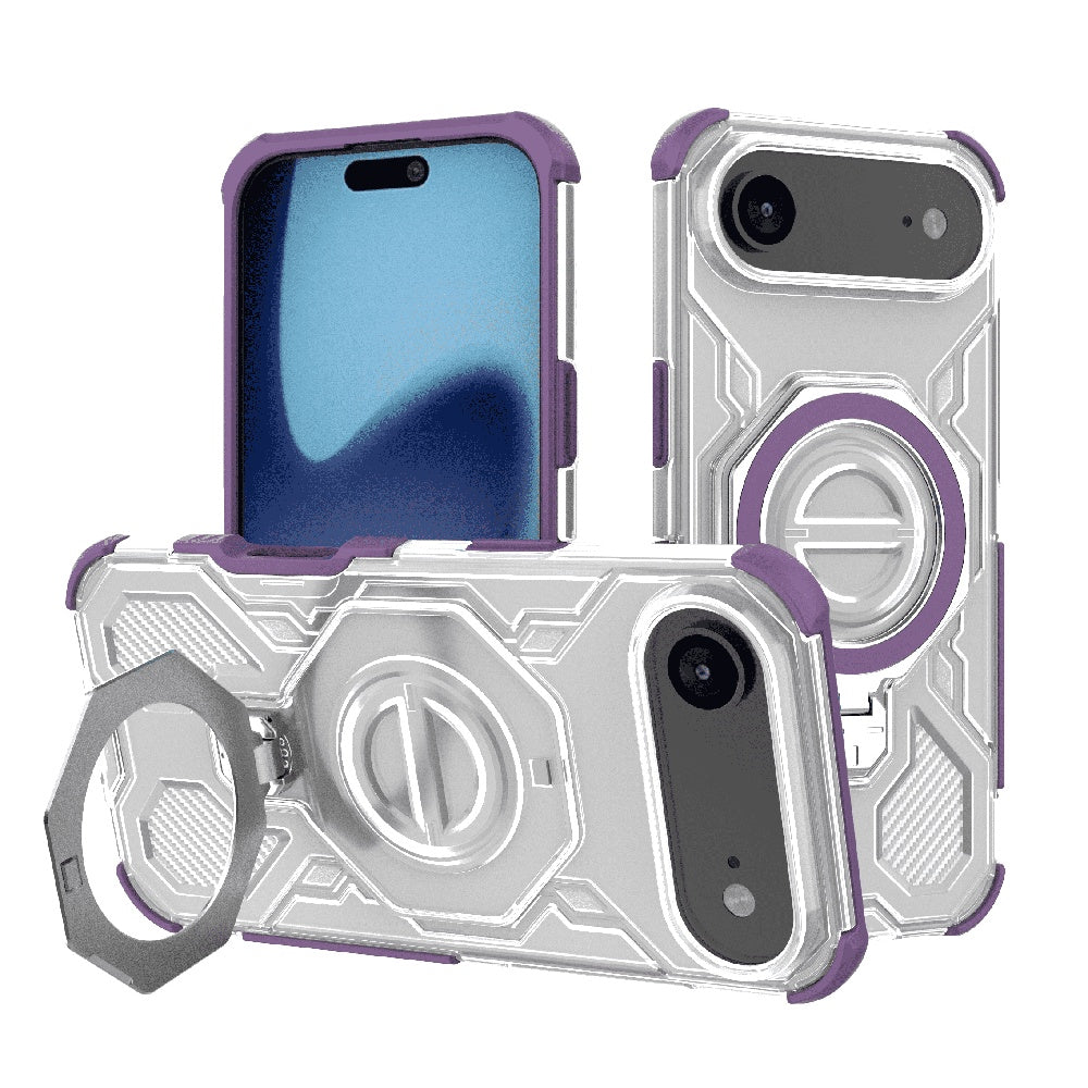 Case for Apple iPhone 17 Air, Techsuit, Carbon Shield Pro, Purple