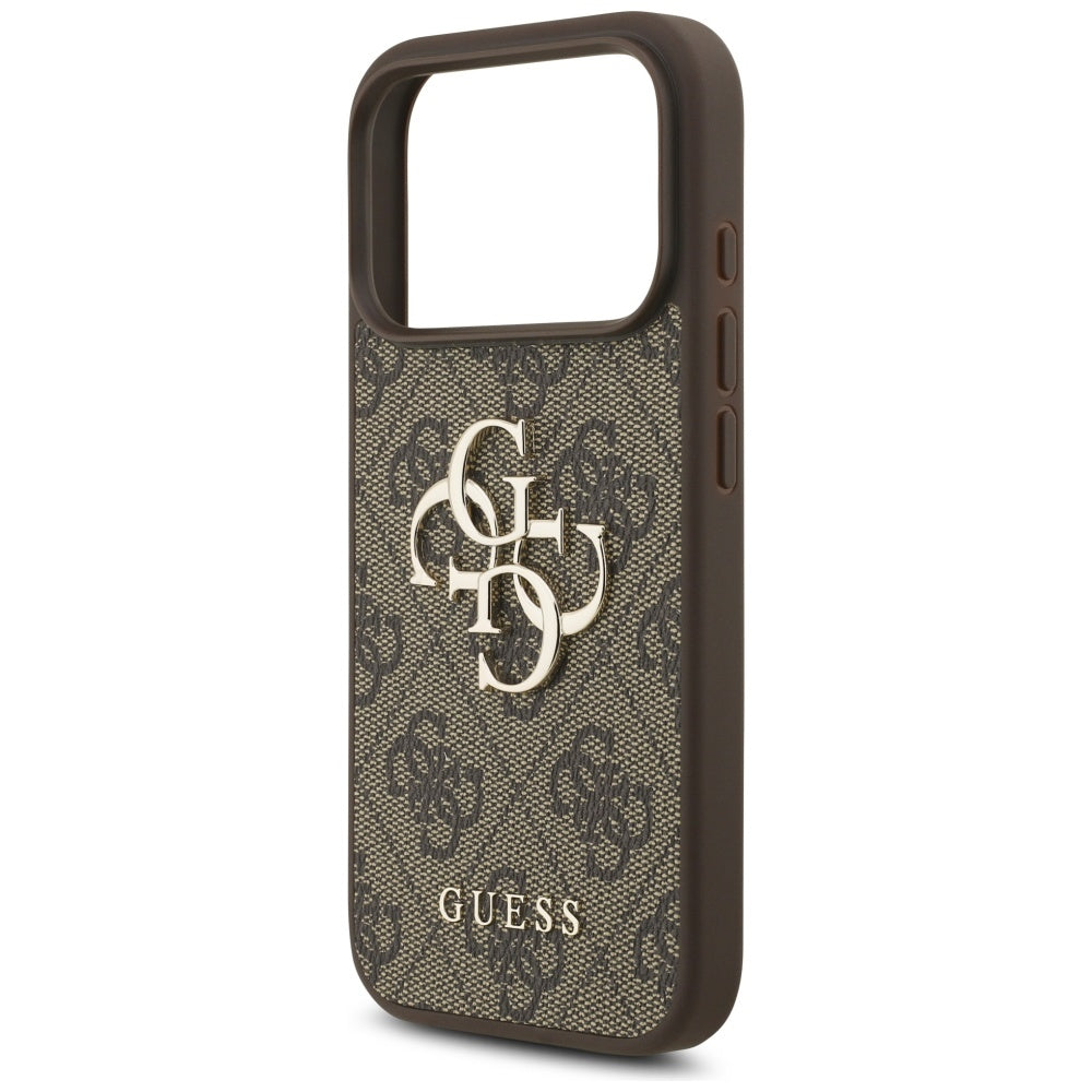 Case for Apple iPhone 17 Pro Max, Guess, 4G Big Logo, Brown