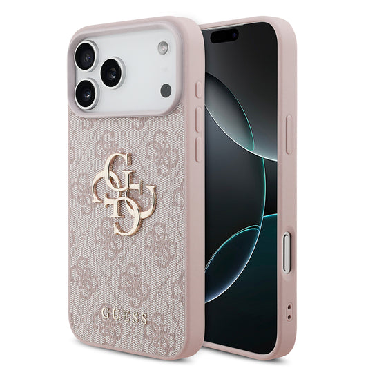 Case for Apple iPhone 18 Pro / 17 Pro, Guess, 4G Big Logo, Pink