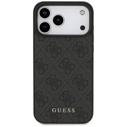 Case for Apple iPhone 18 Pro / 17 Pro, Guess, 4G Classic Logo, Black